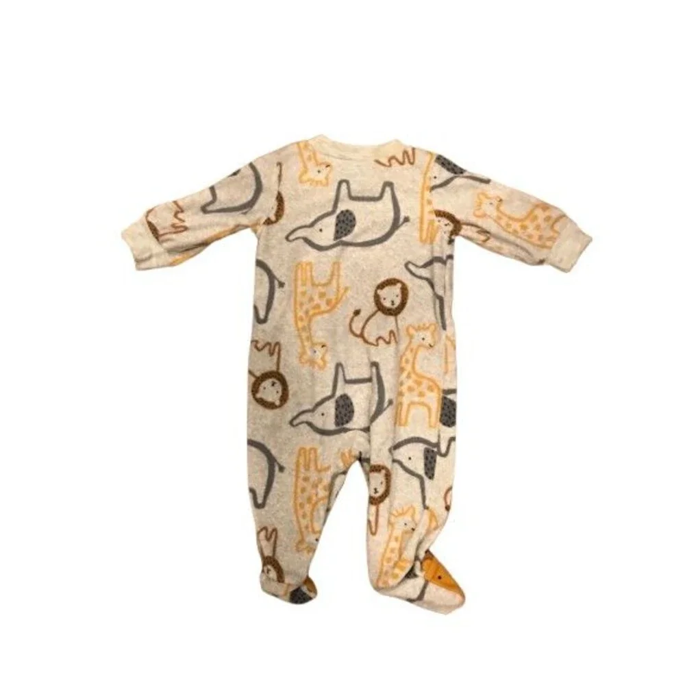 Baby 0-3 Months Footie Pajama Fleece One-piece Carter's Long Sleeve